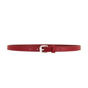 Isabel Marant Chelsea Leather Belt in Deep Red NWT